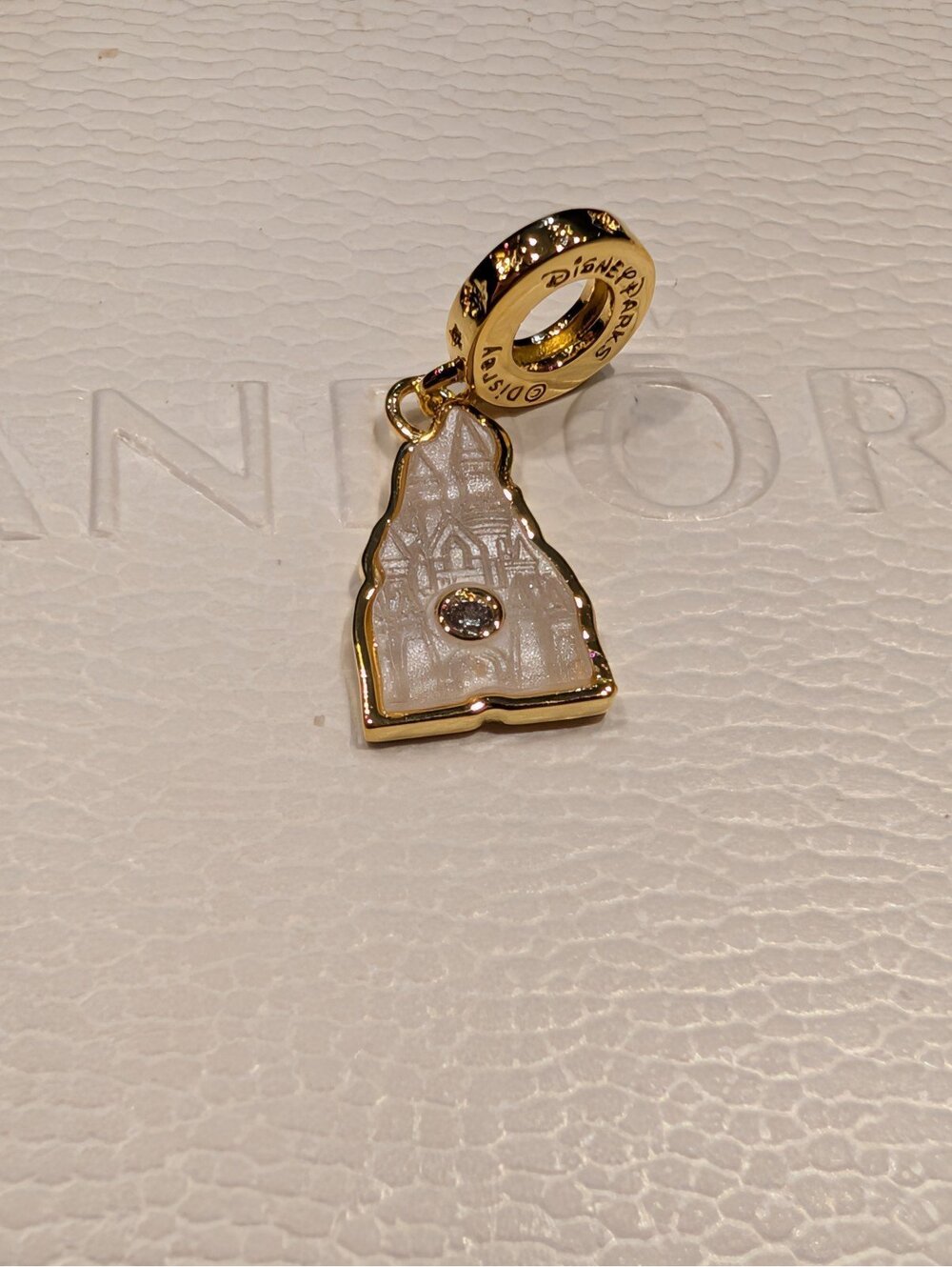 Disney Castle Charm Pearl White Pandora s925 ale silver